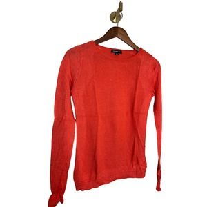 Trouvé Women Sweater Wool Blend Crewneck Rust Orange 2010s Fall Holiday Sz Small